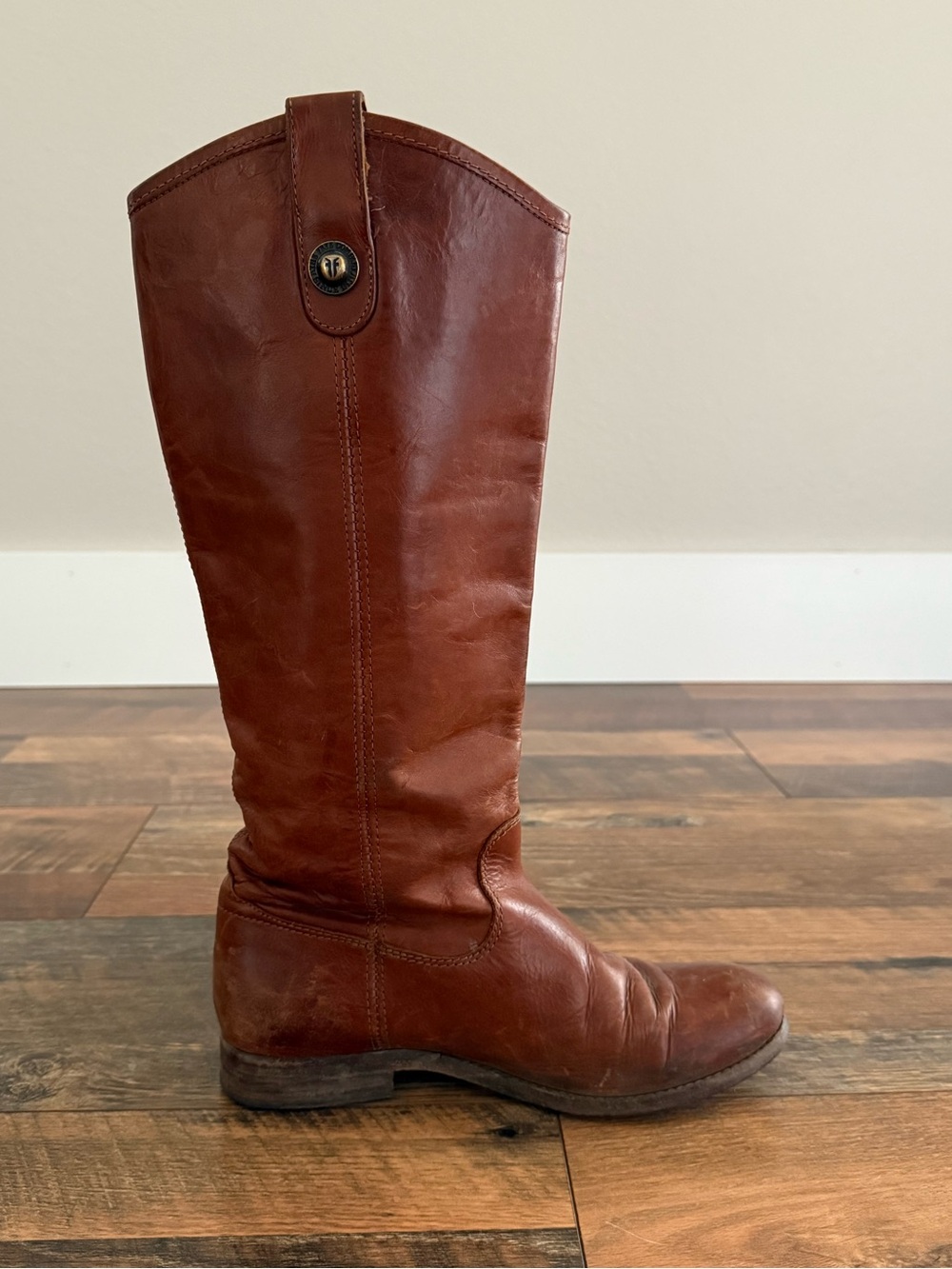 Frye Melissa Button Boots in Cognac - Picture 10 of 12